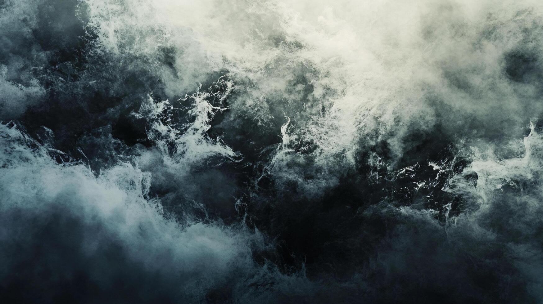 Dark and stormy sky with a lot of white clouds. The sky is filled with water droplets and the clouds are very thick photo