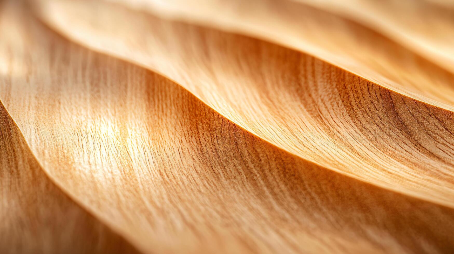 Wooden surface with a wave pattern. The wood grain is visible, and the texture of the wood is emphasized. The image has a warm, natural feel to it, and it evokes a sense of calm and relaxation photo