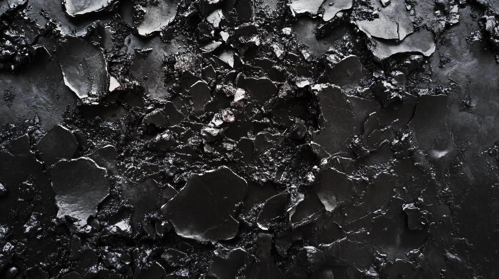 Black and white photo of a wall with a lot of cracks and holes. The photo has a moody and somber feel to it