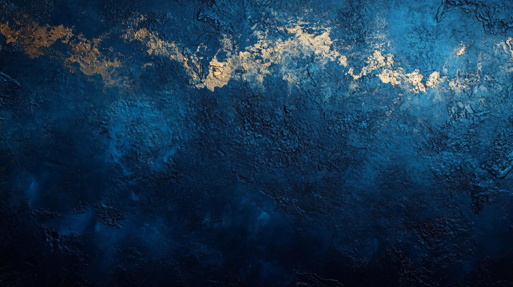 Blue and gold sky with a starry background. The sky is filled with stars and the colors are vibrant photo