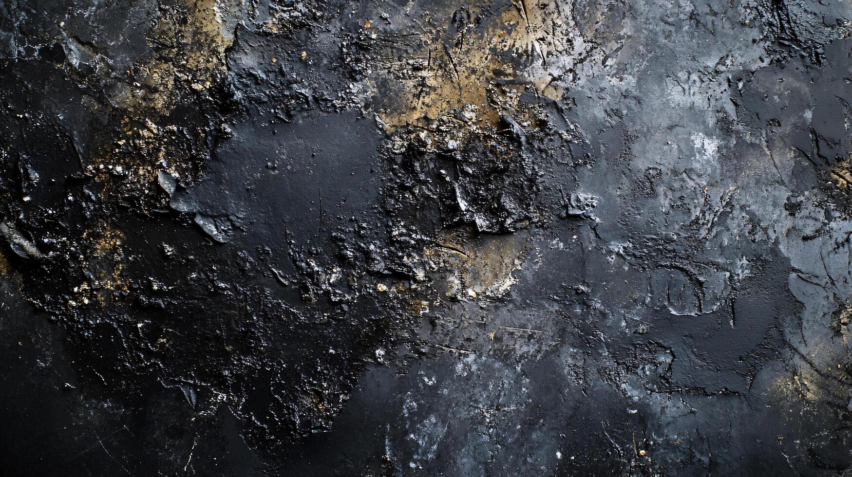 Black and gold background with a lot of texture. The texture is very rough and the colors are very dark photo