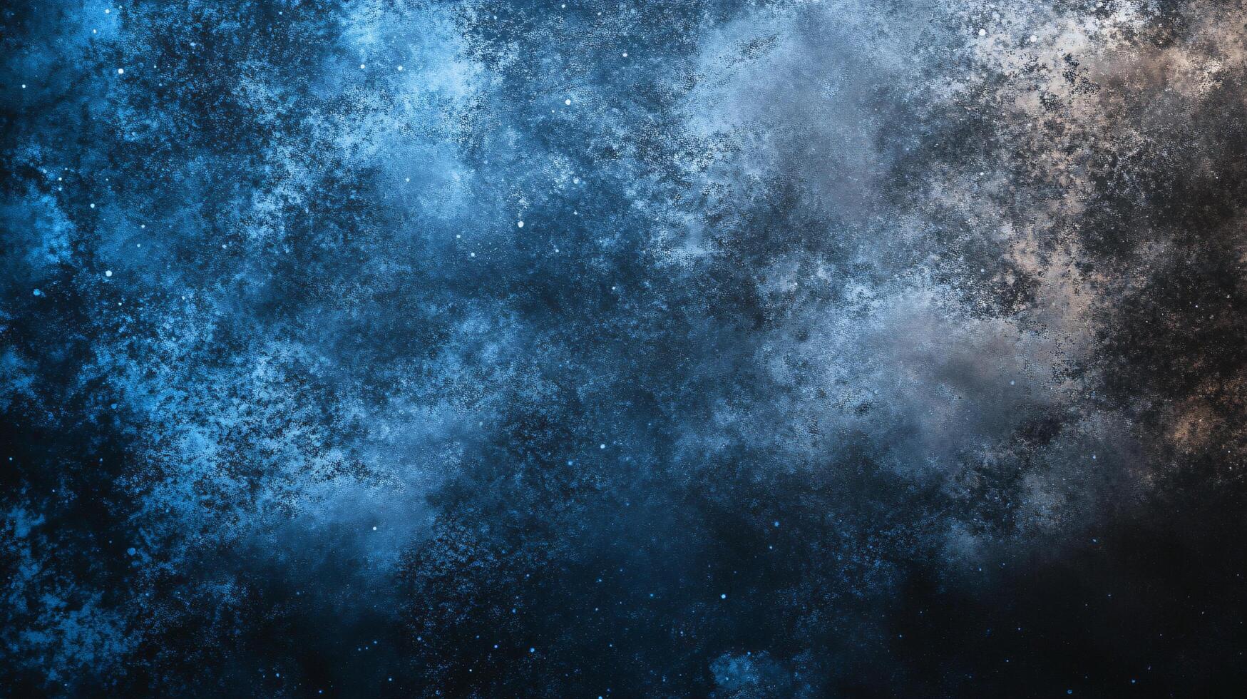 The sky is a deep blue color with a few white clouds scattered throughout. The stars are small and twinkling, adding a sense of wonder and magic to the scene photo