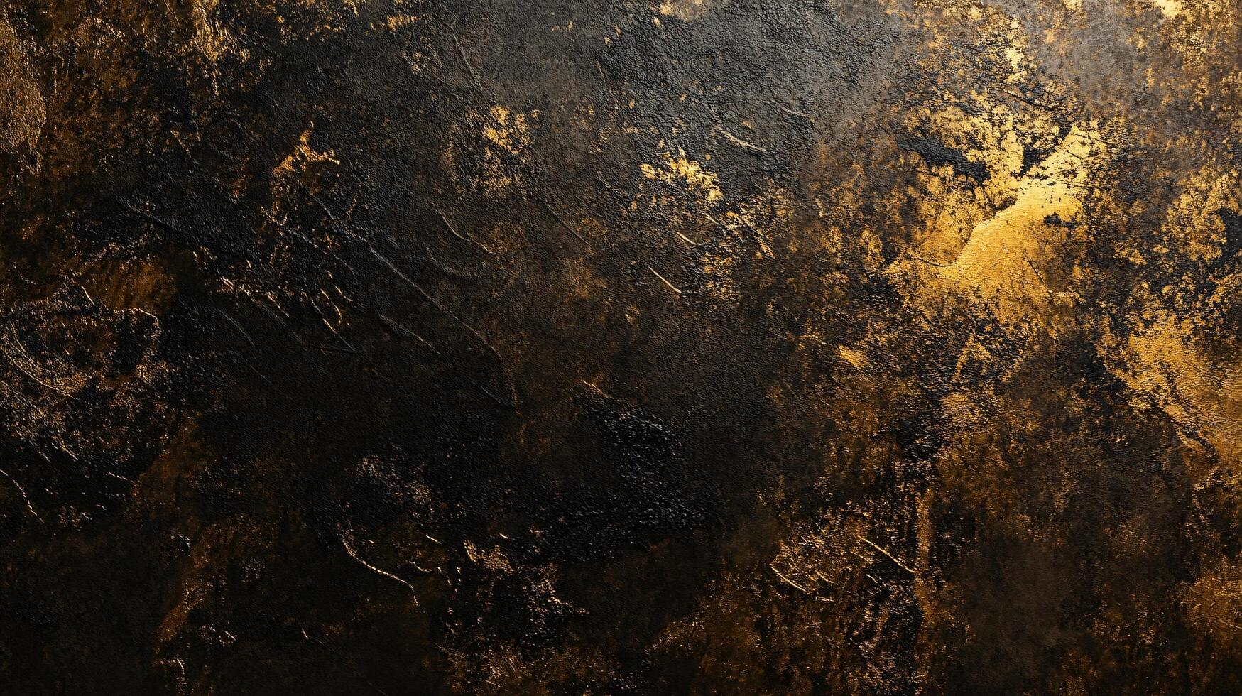 Black and gold background with a lot of texture. The background is a dark color and has a lot of texture photo