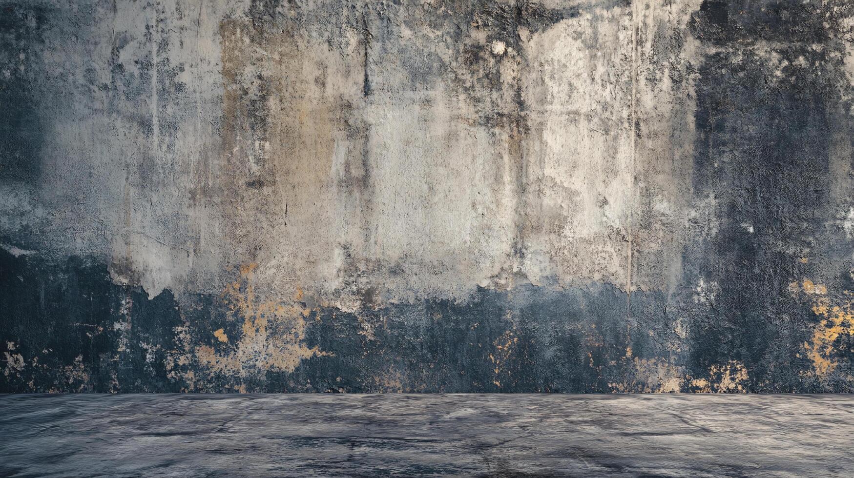 Wall with a lot of cracks and holes. The wall is gray and has a lot of texture photo