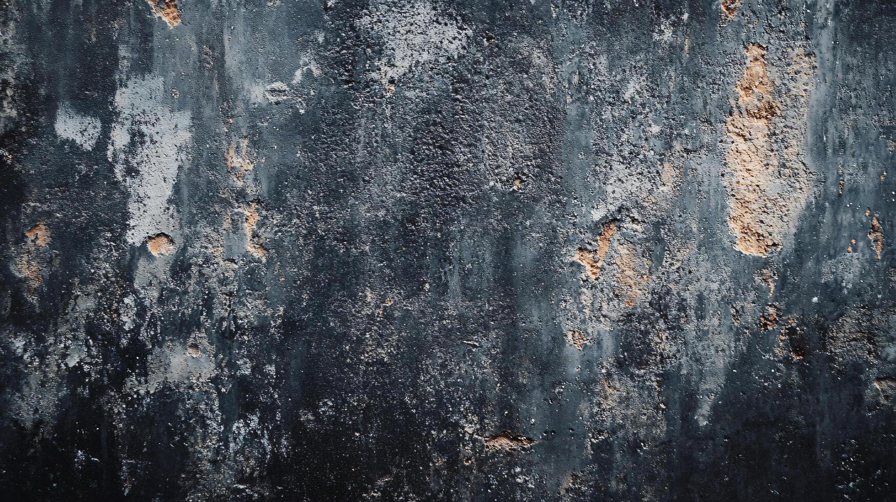 Wall with a lot of cracks and holes. The wall is made of concrete and has a rough texture photo