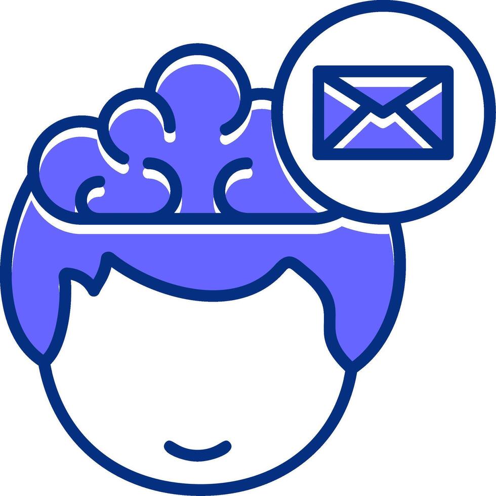 Mail Filled Filled Slip Style Icon vector