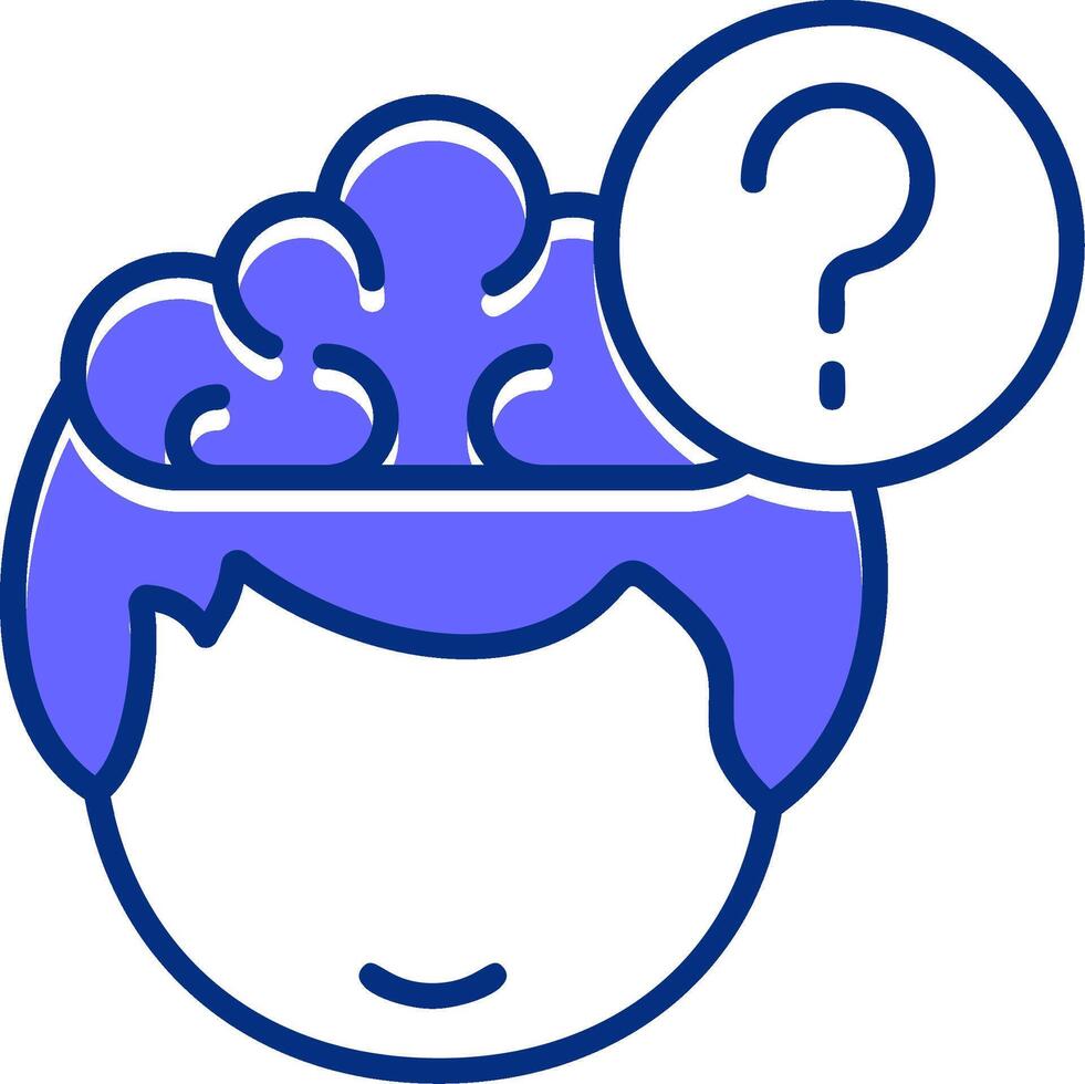 Question Filled Filled Slip Style Icon vector