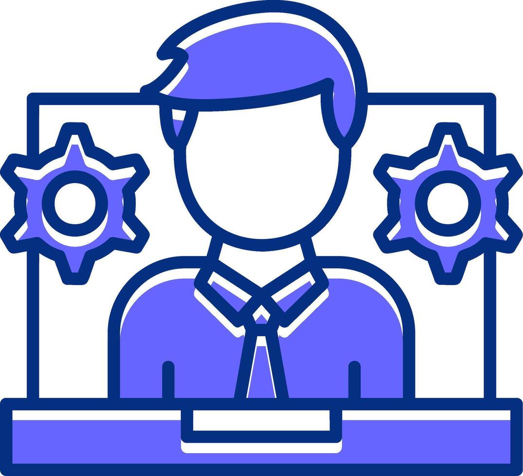 Collaboration Filled Slip Style Icon vector