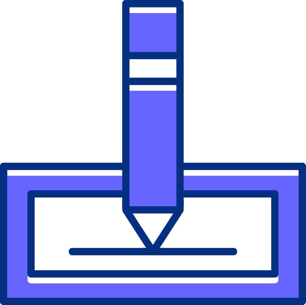 Edit Filled Slip Style Icon vector