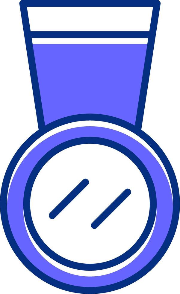 Medal Filled Slip Style Icon vector