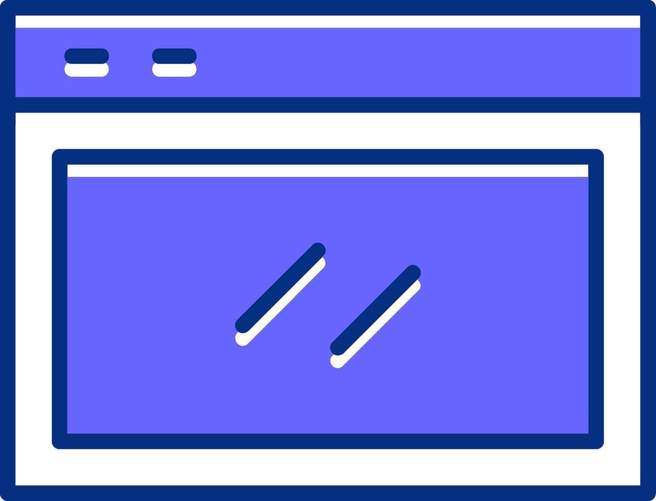 Website Filled Slip Style Icon vector