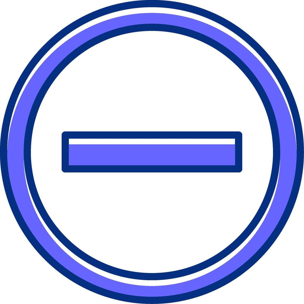 Remove Filled Slip Style Icon vector