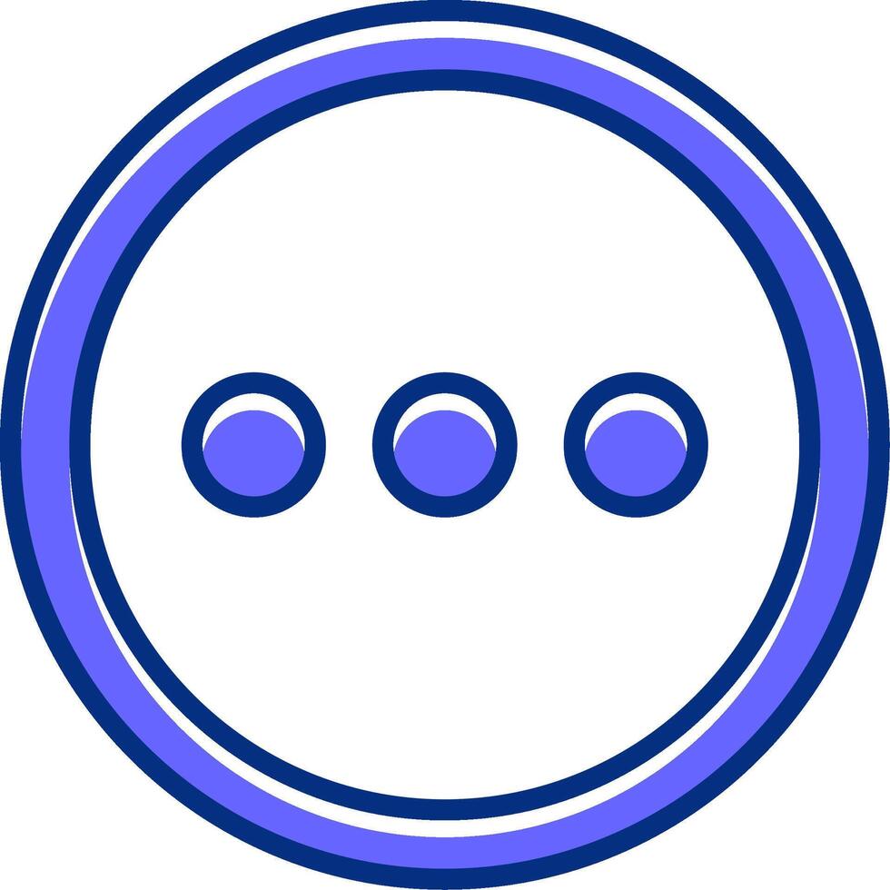 More Filled Slip Style Icon vector