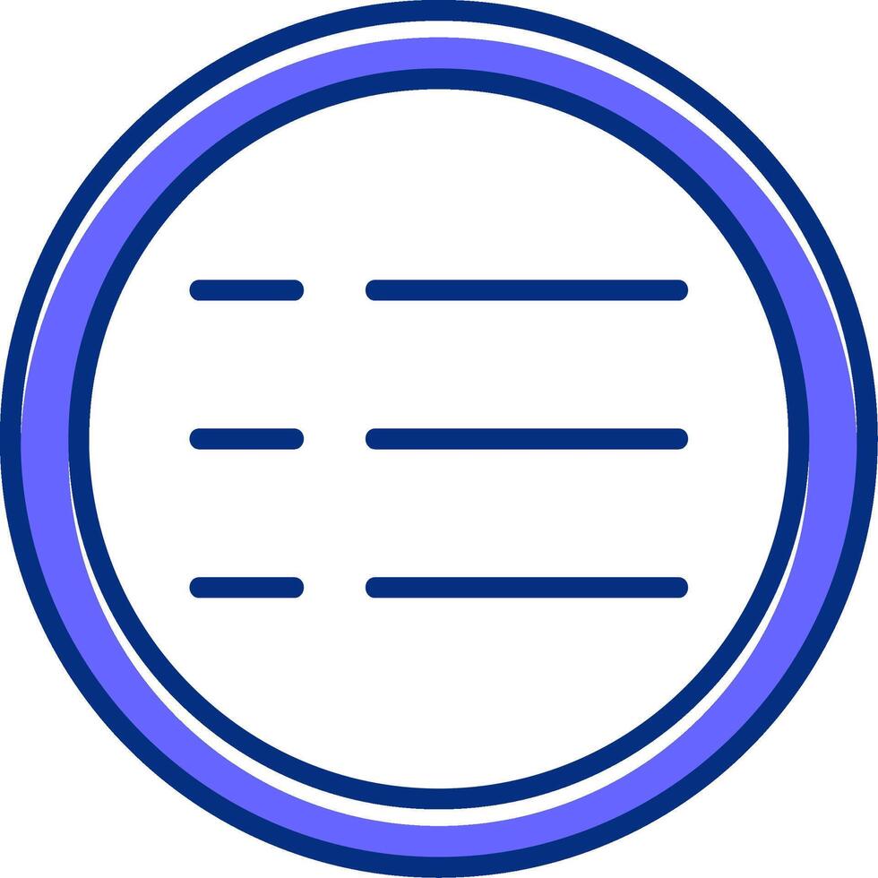 Menu Filled Slip Style Icon vector