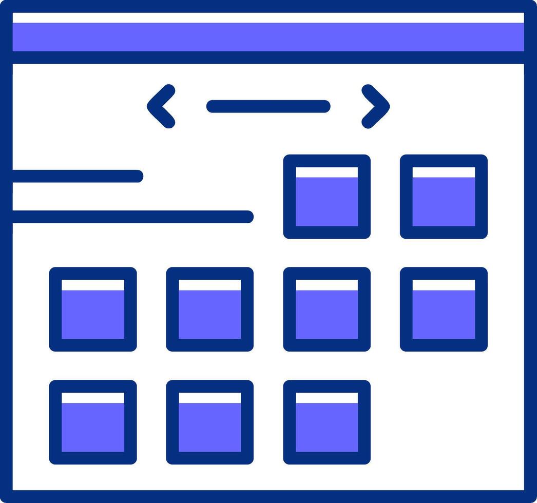 Calendar Filled Slip Style Icon vector