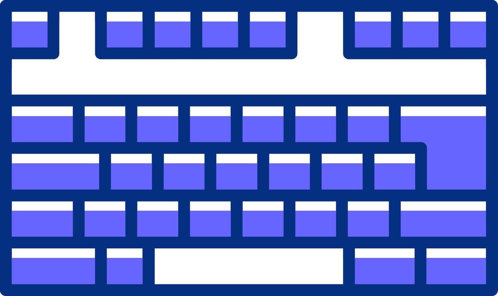 Keyboard Filled Slip Style Icon vector