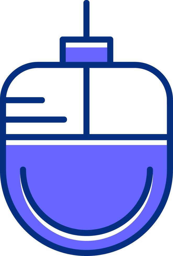 Mouse Filled Slip Style Icon vector