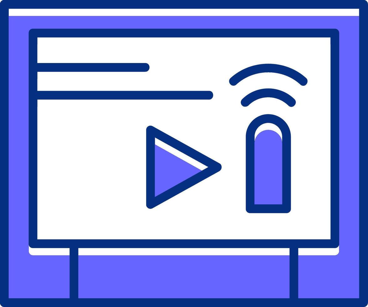 Touchscreen Filled Slip Style Icon vector