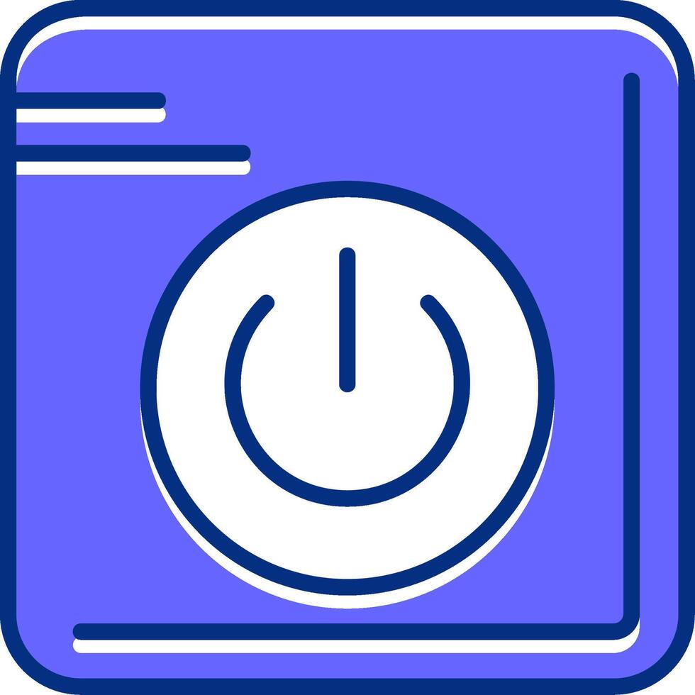Power Filled Slip Style Icon vector