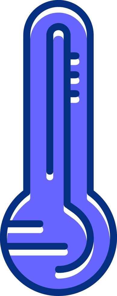 Thermometer Filled Slip Style Icon vector