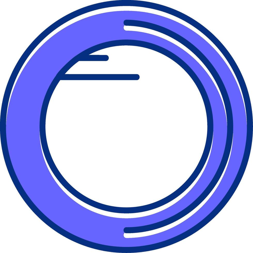 Coin Filled Slip Style Icon vector