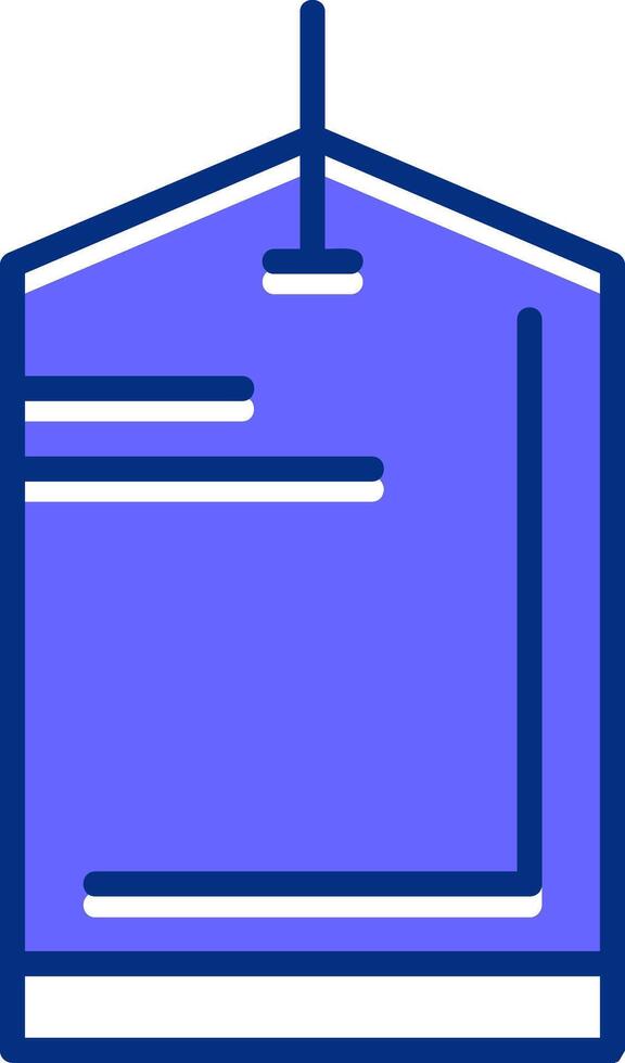 Tags Filled Slip Style Icon vector