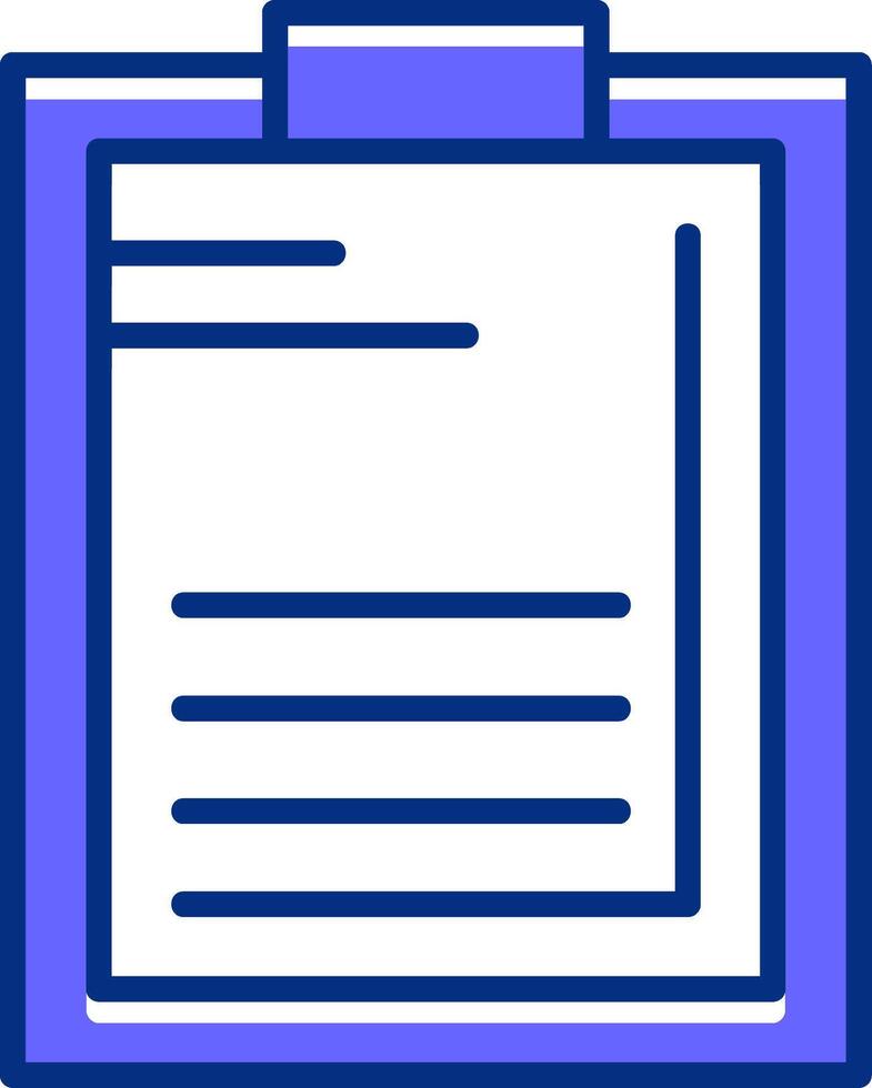 Clipboard Filled Slip Style Icon vector