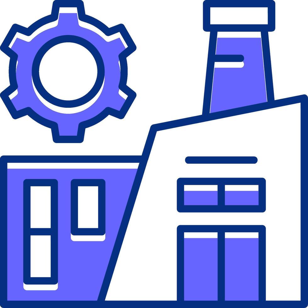 Factory Filled Slip Style Icon vector