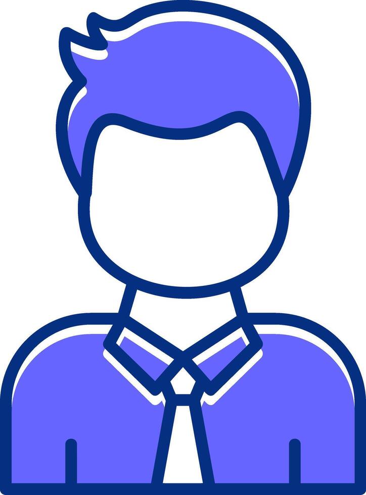 Employee Filled Slip Style Icon vector