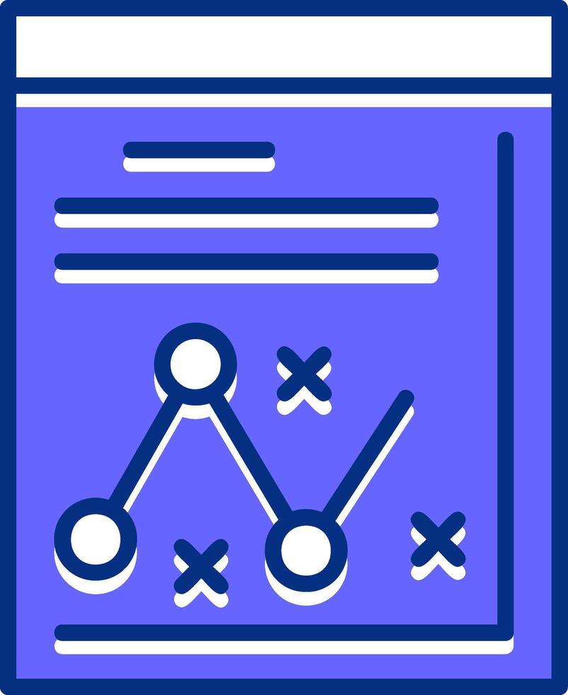 Strategy Filled Slip Style Icon vector