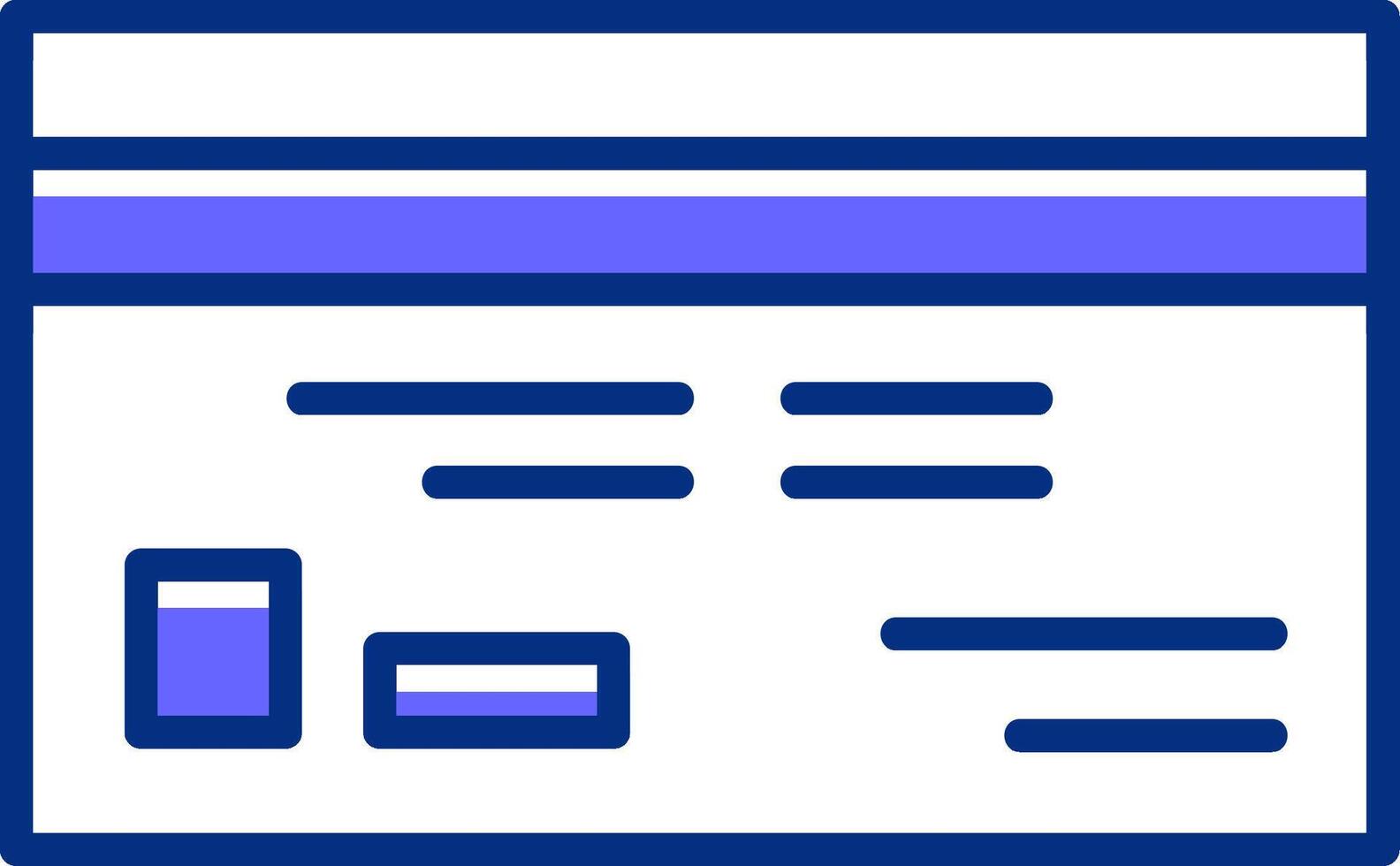 Credit card Filled Slip Style Icon vector