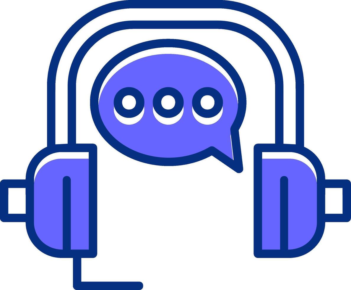 Customer service Filled Slip Style Icon vector