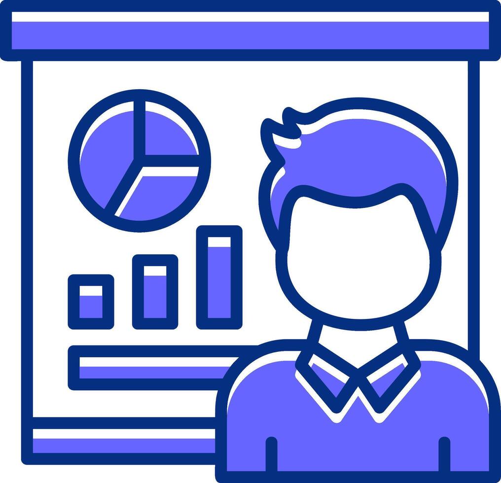 Briefing Filled Slip Style Icon vector