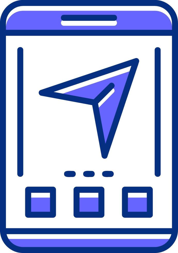 Share Filled Slip Style Icon vector