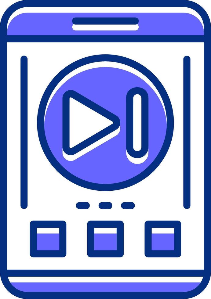 Skip forward Filled Slip Style Icon vector