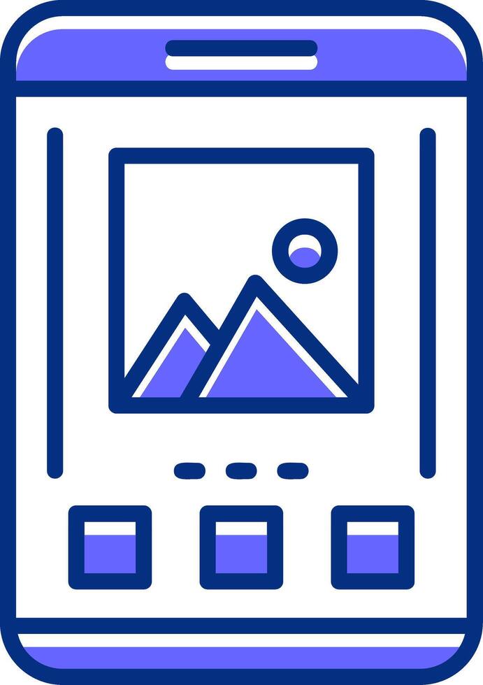 Image Filled Slip Style Icon vector