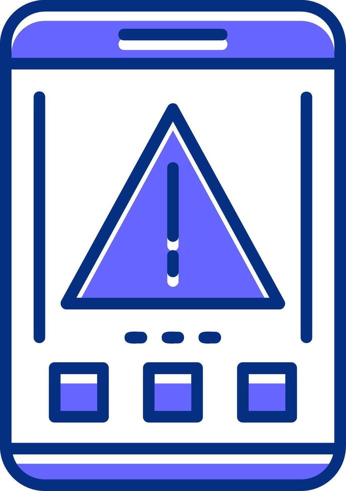 Error Filled Slip Style Icon vector