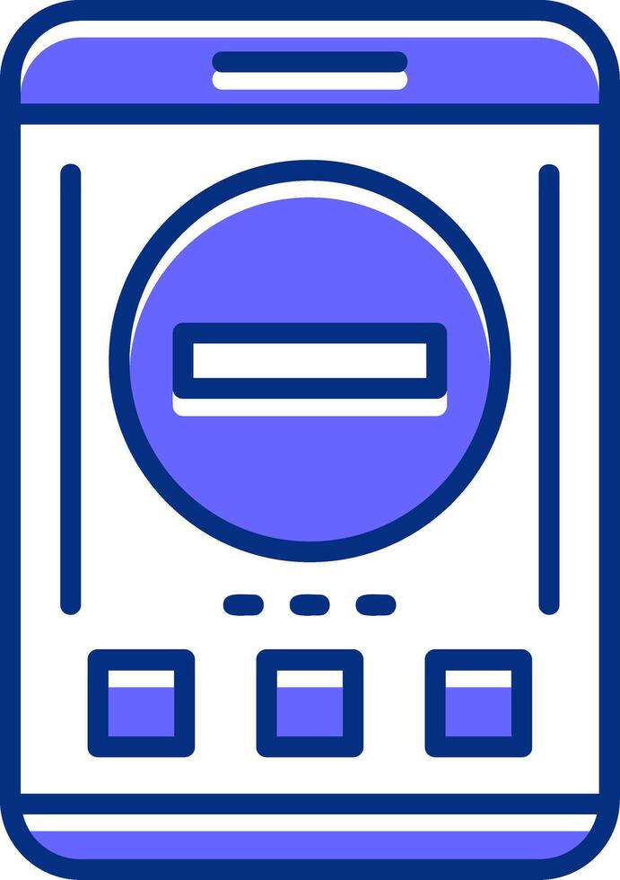 Remove Filled Slip Style Icon vector