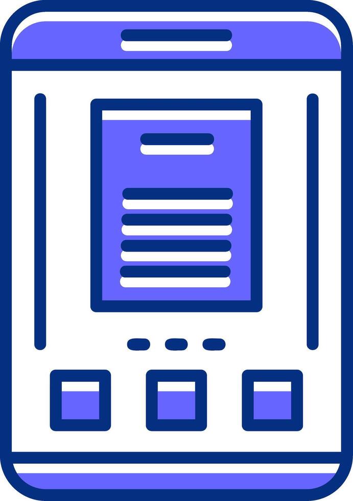 Document Filled Slip Style Icon vector