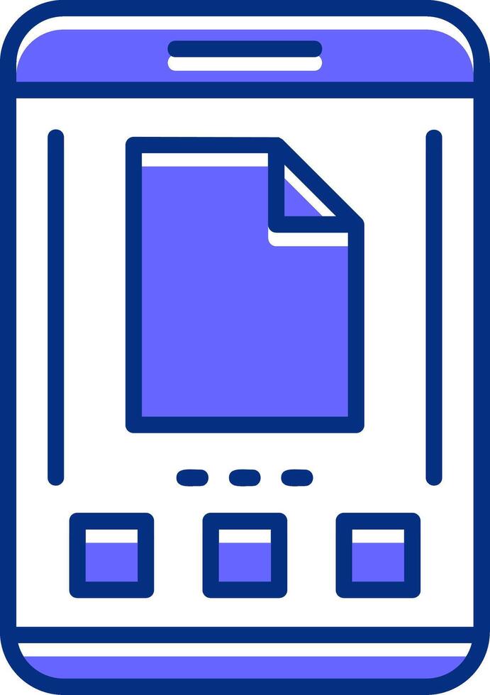 File Filled Slip Style Icon vector