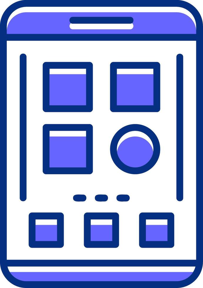 Categories Filled Slip Style Icon vector