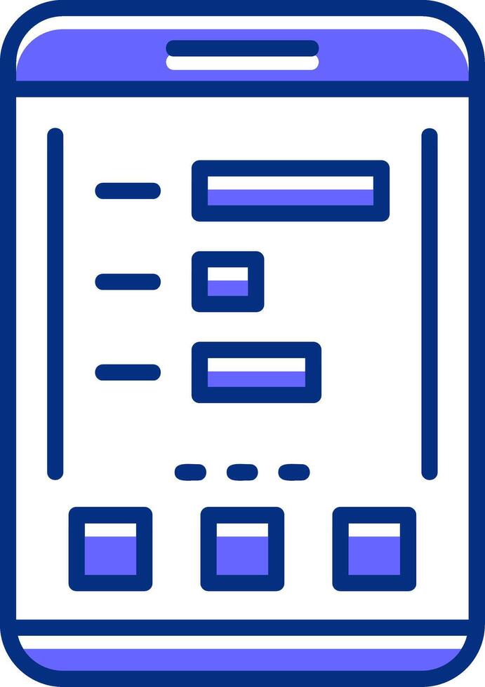 Statistics Filled Slip Style Icon vector