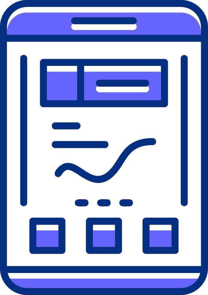 Analytics Filled Slip Style Icon vector