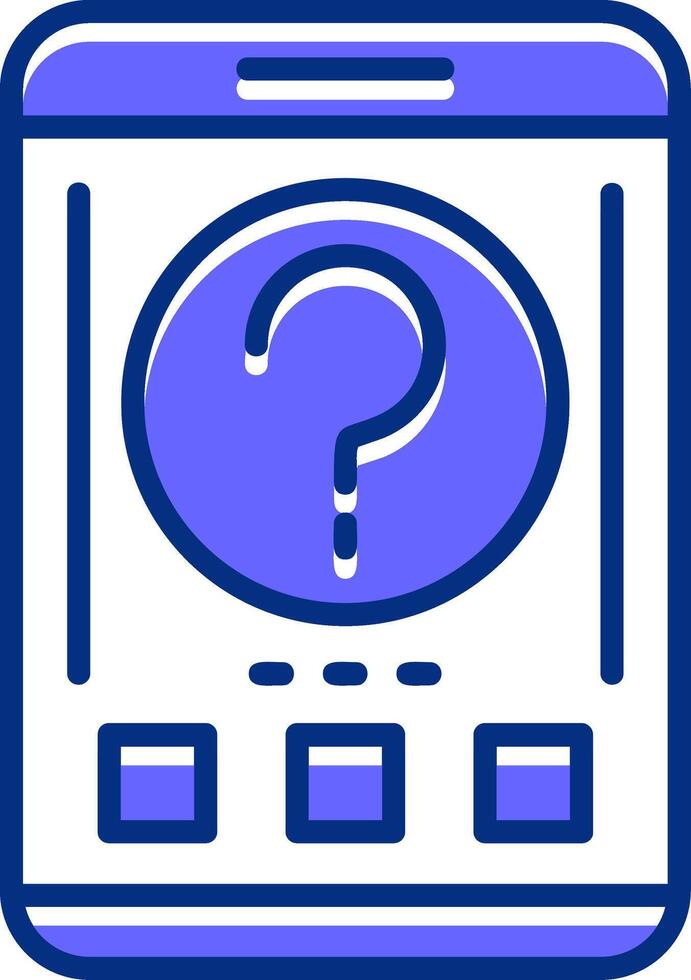 Help Filled Slip Style Icon vector