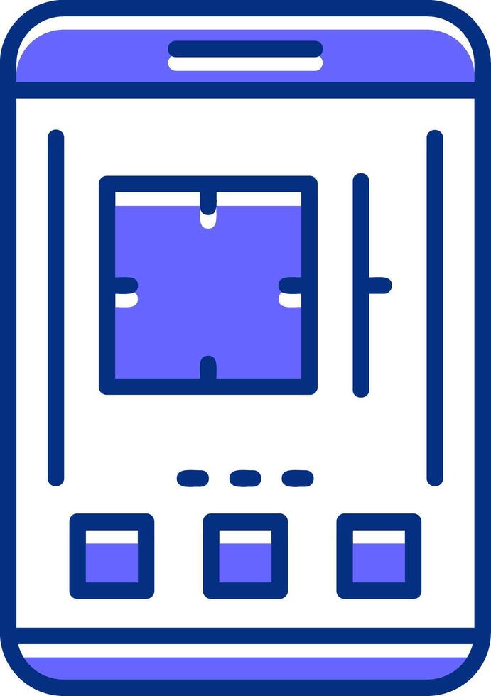 Camera Filled Slip Style Icon vector