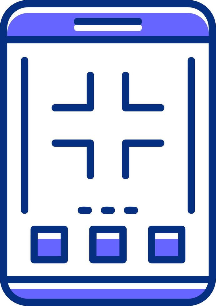 Exit full screen Filled Slip Style Icon vector