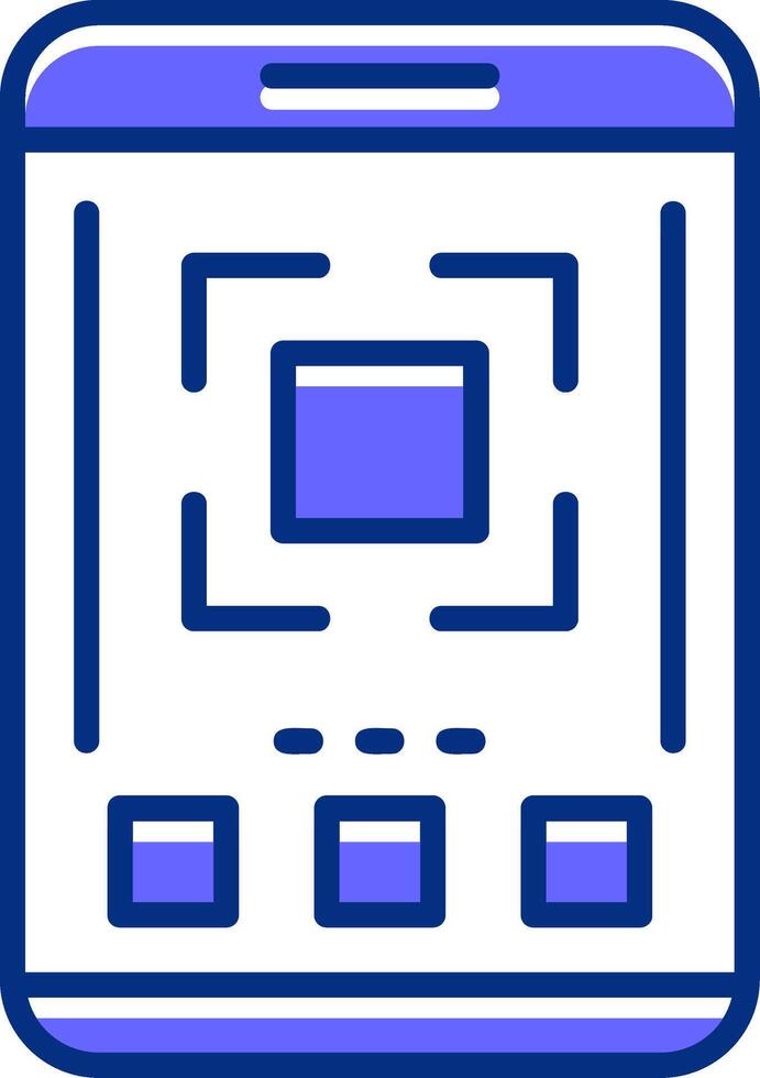 Full screen Filled Slip Style Icon vector