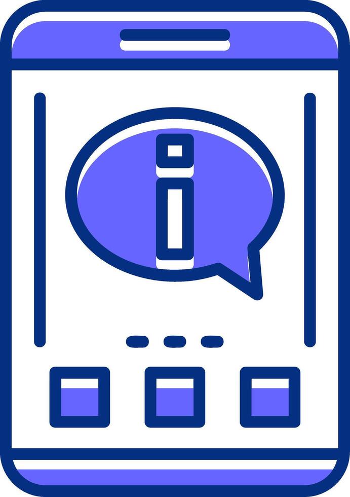 Information Filled Slip Style Icon vector