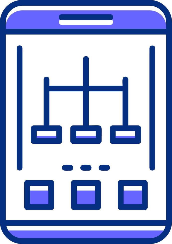 Network Filled Slip Style Icon vector