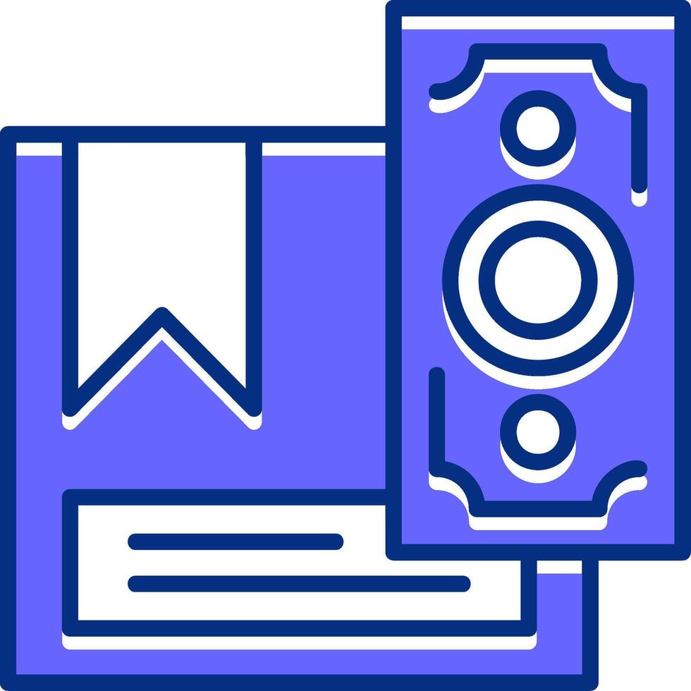 Cash on Delivery Filled Slip Style Icon vector
